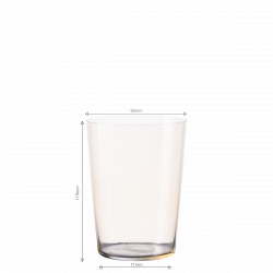 Pahare Tumbler bej 515 ml set 6 buc – 21st Century Glas Lunasol META Glass