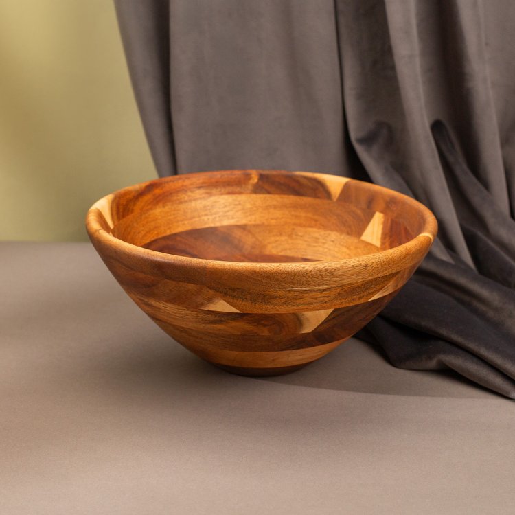 Bol pentru salată mediu Salcâm ø 25,4 cm - FLOW Wooden