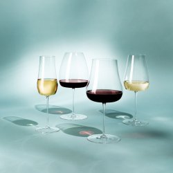 Pahare pentru vin roșu 530 ml set de 2 bucăți - Green Wave Platinum Line Lunasol II