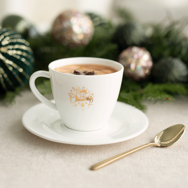 Ceașcă de cafea 250 ml - Premium Platinum Line Merry Christmas